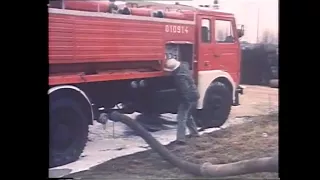 Samochód pożarniczy GCBA 6/32 - film szkoleniowy KGSP (ok. 1979)