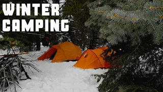 Winter Camping From A Sled In Utah