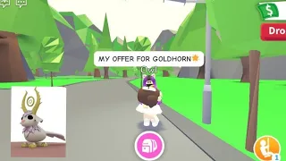 My offer for GOLDHORN | Adoptme Update | Value #adoptme #adoptmerich #adoptmeupdate #trade