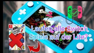 Welche Spiele laufen nicht auf der Switch Lite ?  Switch / Joy Coin /Kompatible Spiele