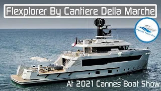 2022 Flexplorer 140 by Cantiere Delle Marche ( CDM ) Aft Deck & Cockpit Tour -Interior Factory Shots