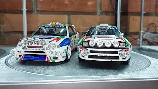 Toyota Celica Turbo 4WD VS Corolla WRC Night Version Castrol Team OTTO 1/18