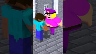 MINECRAFT ON 1000 PING Herobrine Escape From Barry Family Prison!   Roblox Animation #shorts