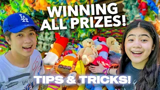 We WON Every PRIZE At A Theme Park!!! (Unlimited PLAY!) | Ranz and Niana