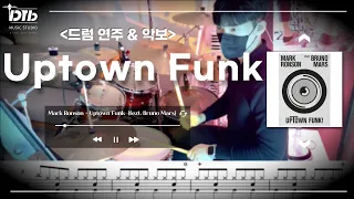 Mark Ronson - Uptown Funk(feat.Bruno Mars) / 드럼연주,드럼악보