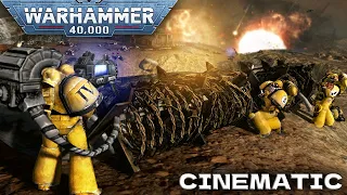 Imperial Fists vs Tau Empire - Cinematic Battle - Men of War: Warhammer 40k Mod