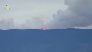 Mauna Loa Lava Fountains Seen From Hawaii Volcanoes National Park November 29, 2022