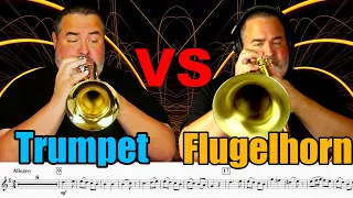 TRUMPET VS FLUGELHORN - Which is a Better Solo Instrument??? W.A.Mozart - Alleluia