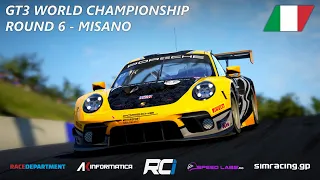 RCI TV | GT3 World Championship Round 6 - Misano | PRO | Live Commentary