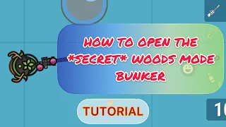 How to unlock the *SECRET* bunker in WOODS 🪵 MODE | surviv.io Tutorials