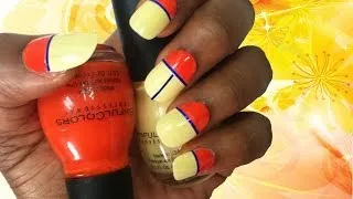 How to Nail Art Fashion Color block Do it yourself Mani