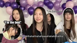 minji ANNOYING hyein on her birthday for 5 minutes  (a very chaotic, hilarious phoning live)
