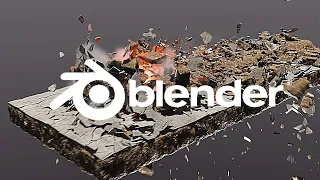 Realistic destruction effects in blender