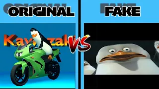 Los Pingüinos me la van a Mascar  (original vs fake)