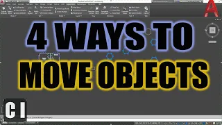 AutoCAD How to Move Objects - 4 Quick Tips to Save Time | 2 Minute Tuesday