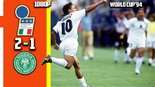 Italy vs nigeria 2 - 1 Highlight & Extra Time World Cup 94 Full HD