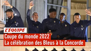 Coupe du monde - La célébration des Bleus avec des milliers de supporters Place de la Concorde