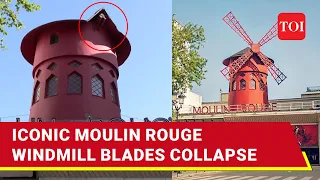 'Shockingly Sad’: Moment When Moulin Rouge Wind Mill Blades Fall Mysteriously In Paris’ |  Watch