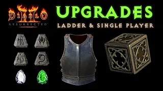 How to Upgrade Exceptional Unique Armor & Weapons in Diablo 2 & D2 Resurrected(NOW ON LADDER in D2R)