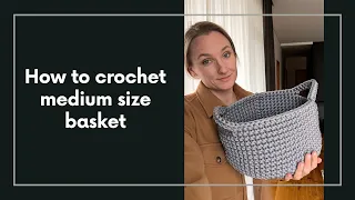 How to crochet basket PART 1 (rounds 1-7)