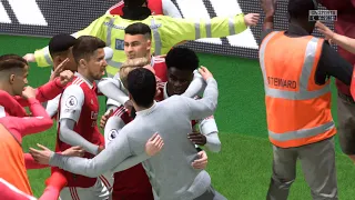 FIFA 23 - Arsenal late victory celebrate with Manager