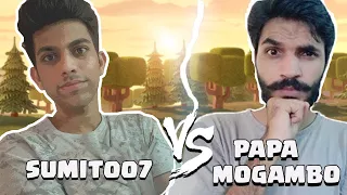 SUMIT 007 vs PAPA MOGAMBO....CLASH OF CLANS-COC...@sumit007yt