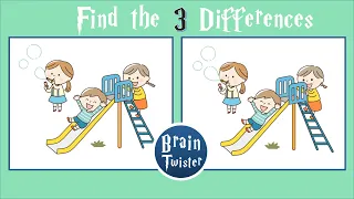 Find the Three Differences Brain Teasers for Kids and Adults #2