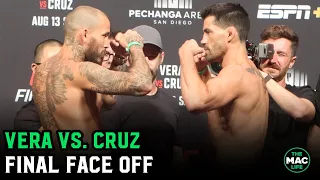 Marlon Vera vs. Dominick Cruz Final Face Off: "I'm gonna kick his a**"