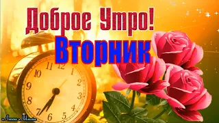 ☕ Доброго Утра Вторник! Красивая Песня С Добрым Утром Хорошего Дня Видео открытка Удачного Вторника