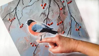 UNREAL Techniques - Easy 3D Bullfinch Art YOU Can Try! | AB Creative Tutorial