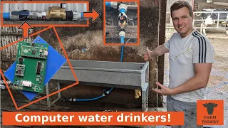 Farmer BUILDS computer controlled WATER DRINKERS // Software + Hardware // pt2