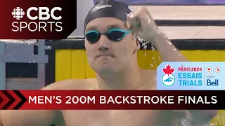 Blake Tierney qualifies for Paris 2024 with Canadian record in 200m backstroke | CBC Sports