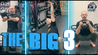 The BIG 3 - Kettlebell Workout Swing - Squat - Get-Up