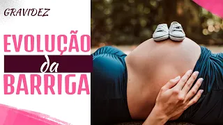 EVOLUÇÃO da minha BARRIGA na GRAVIDEZ | SEMANA A SEMANA