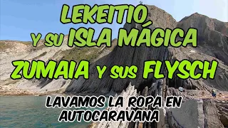 ISLA MÁGICA de LEKEITIO | ZUMAIA y sus FLYSCH ⛰ PRIMERA VEZ QUE LAVAMOS la ROPA en AUTOCARAVANA 🚐