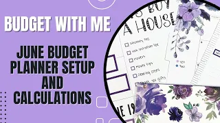 June 2023 Budget Planner Setup & Calculations