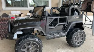 Costzon 2 Seater Ride on Car, Battery Powered Electric UTV Review, Great suspension and fits 2 kids