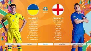 PES 2021 - Ukraine vs England - Euro 2020 (2021) - 1/4 Final