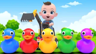 Color Duck Finger Family & Twinkle Little Star música colorida Learn Sing A Song! Infantil