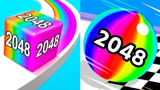 Ball Run 2048 vs Jelly Run 2048 - New Update - All Levels Gameplay Walkthrough