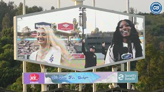 Dodgers pregame: Los Angeles Sparks' Cameron Brink and Rickea Jackson interview & 1st pitch