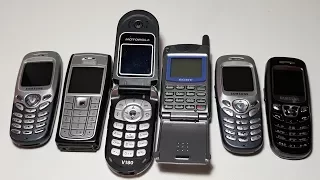 Получил 6 телефонов даром бесплатно. Sony CMD-Z5. Samsung C200. Nokia 6230i. Motorola V180.