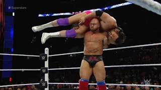 Ryback vs Damien Sandow: Superstars April 15, 2016 HD