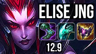 ELISE vs EVE (JNG) | Rank 4 Elise, 12/1/6, Dominating | JP Grandmaster | 12.9