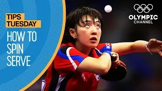 How to spin serve in Table Tennis ft. Suh Hyo-Won | Olympians' Tips