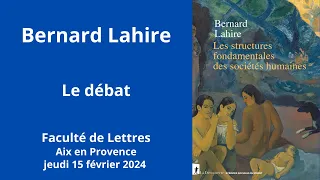 Les structures fondamentales des sociétés humaines, le débat.