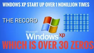 Windows XP Start Up Over One Nonillion times (World Record)