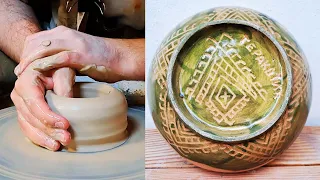 Глиняна миска Виготовлення керамічної миски під музику Ідеальний посуд