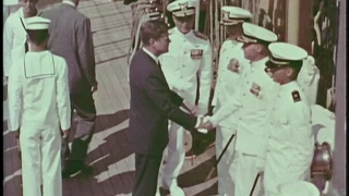 President Kennedy Visits the Coast Guard Barque Eagle