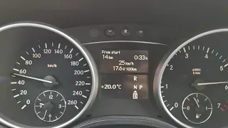 ML500 acceleration 0-180km/h